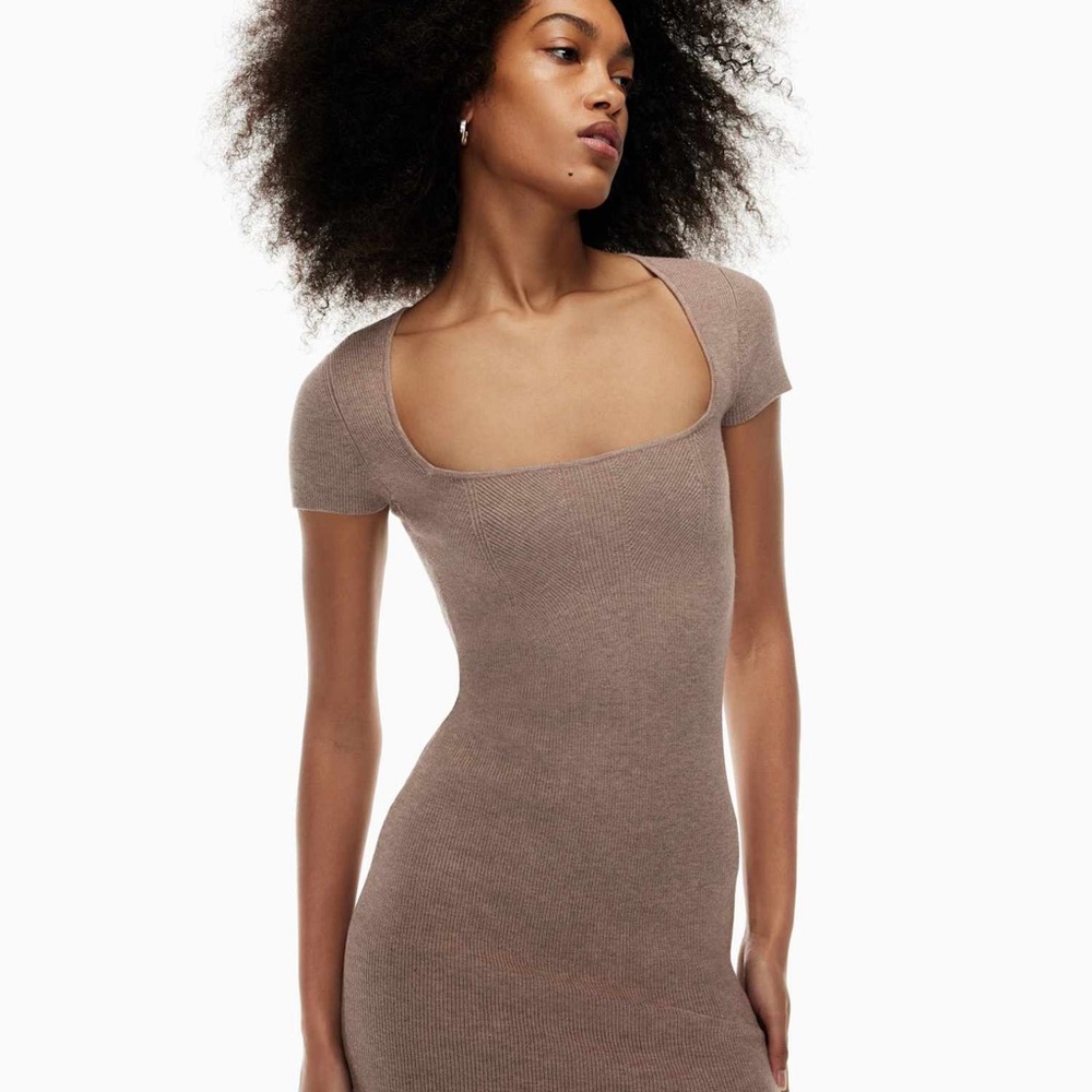 Babaton Tan Mini Dress